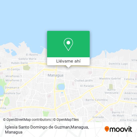 Mapa de Iglesia Santo Domingo de Guzman,Managua