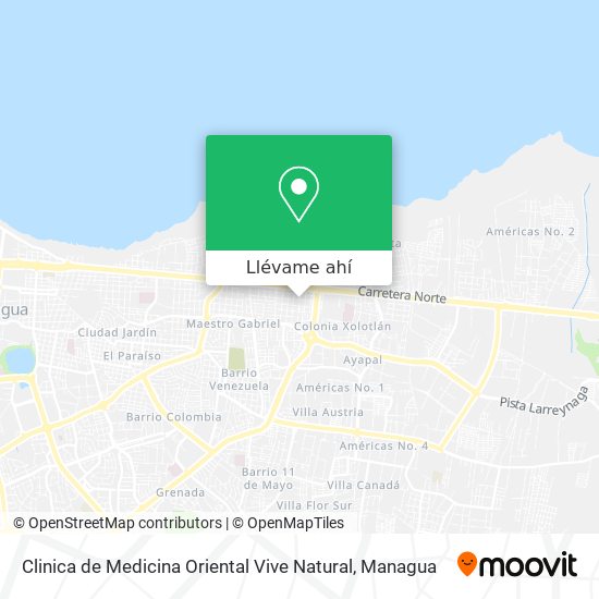 Mapa de Clinica de Medicina Oriental Vive Natural