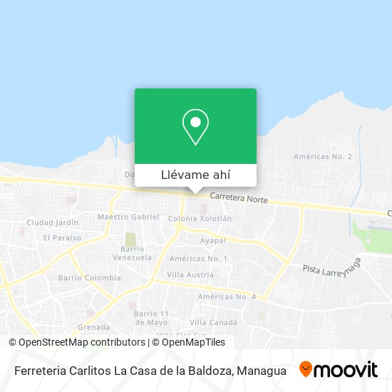 Mapa de Ferreteria Carlitos La Casa de la Baldoza