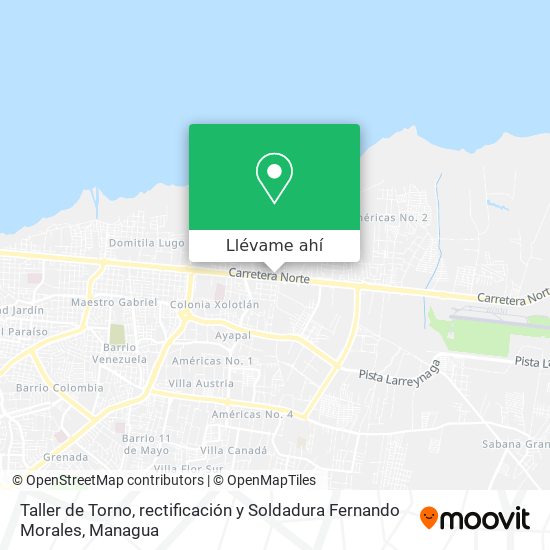 Mapa de Taller de Torno, rectificación y Soldadura Fernando Morales