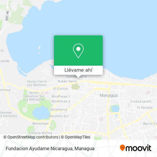 Mapa de Fundacion Ayudame Nicaragua