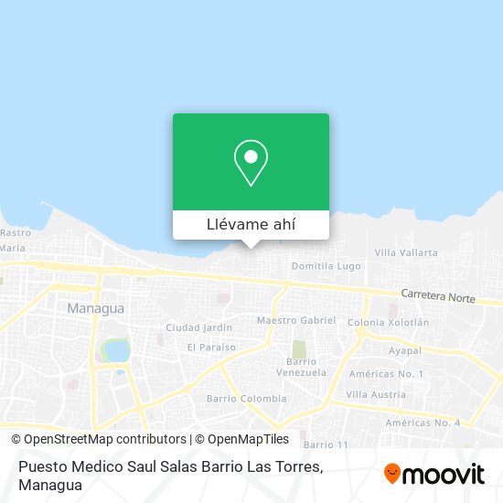 Mapa de Puesto Medico Saul Salas Barrio Las Torres