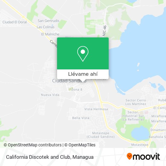 Mapa de California Discotek and Club