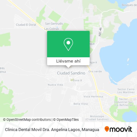 Mapa de Clinica Dental Movil Dra. Angelina Lagos