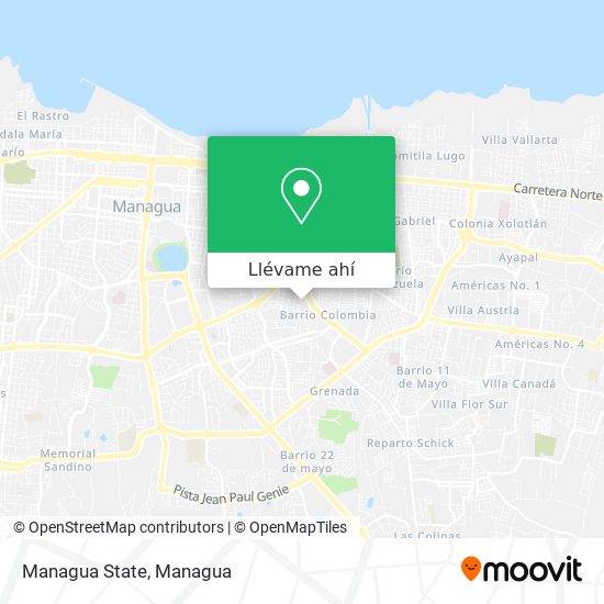 Mapa de Managua State