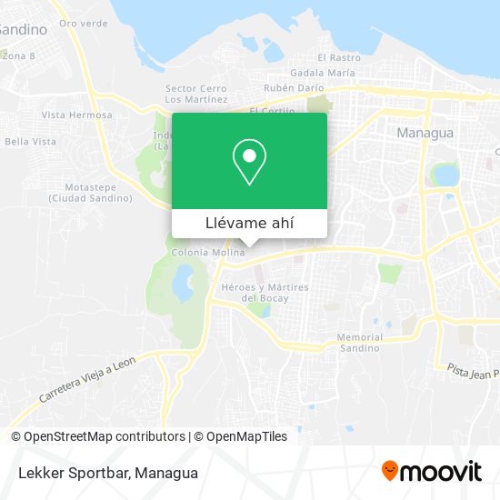 Mapa de Lekker Sportbar