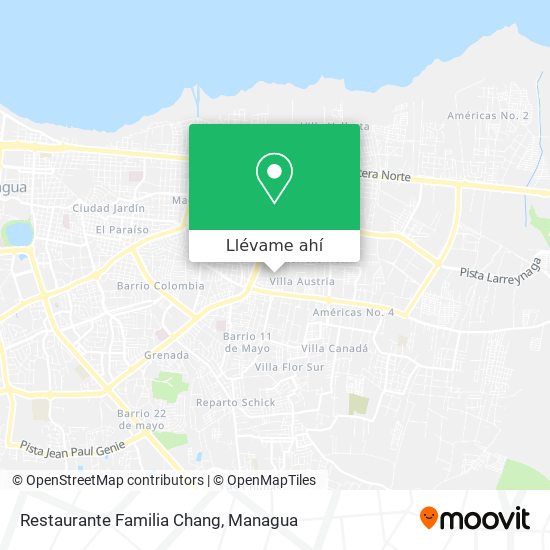 Mapa de Restaurante Familia Chang