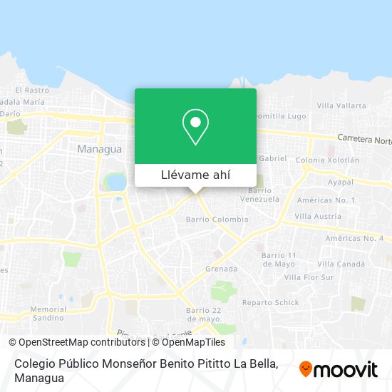 Mapa de Colegio Público Monseñor Benito Pititto La Bella