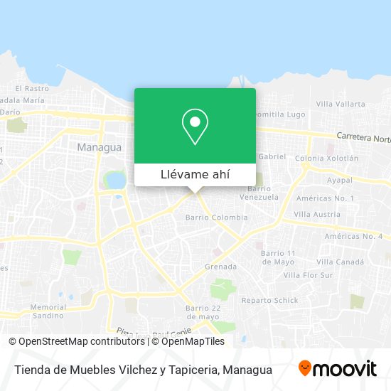 Mapa de Tienda de Muebles Vilchez y Tapiceria