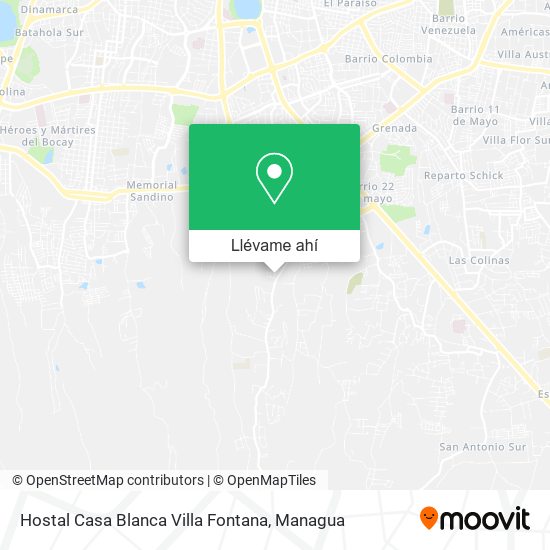 Mapa de Hostal Casa Blanca Villa Fontana