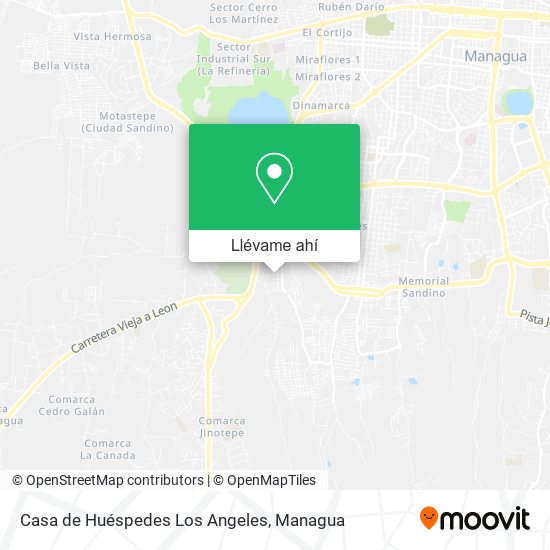 Mapa de Casa de Huéspedes Los Angeles