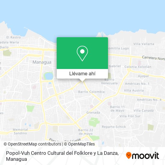 Mapa de Popol-Vuh Centro Cultural del Folklore y La Danza
