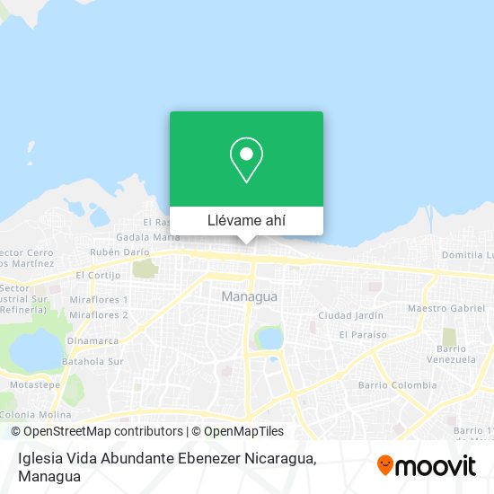 Mapa de Iglesia Vida Abundante Ebenezer Nicaragua
