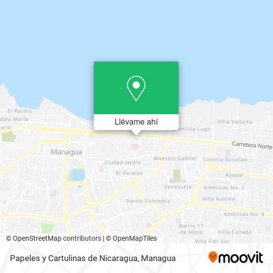 Mapa de Papeles y Cartulinas de Nicaragua