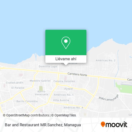 Mapa de Bar and Restaurant MR.Sanchez