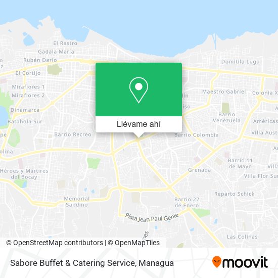 Mapa de Sabore Buffet & Catering Service