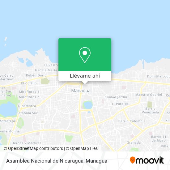 Mapa de Asamblea Nacional de Nicaragua