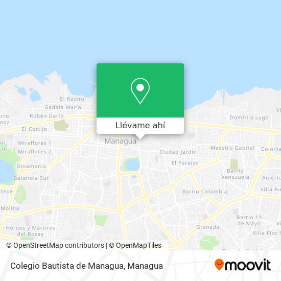 Mapa de Colegio Bautista de Managua