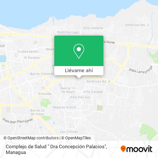 Mapa de Complejo de Salud " Dra Concepción Palacios"