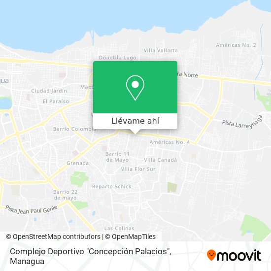 Mapa de Complejo Deportivo "Concepción Palacios"