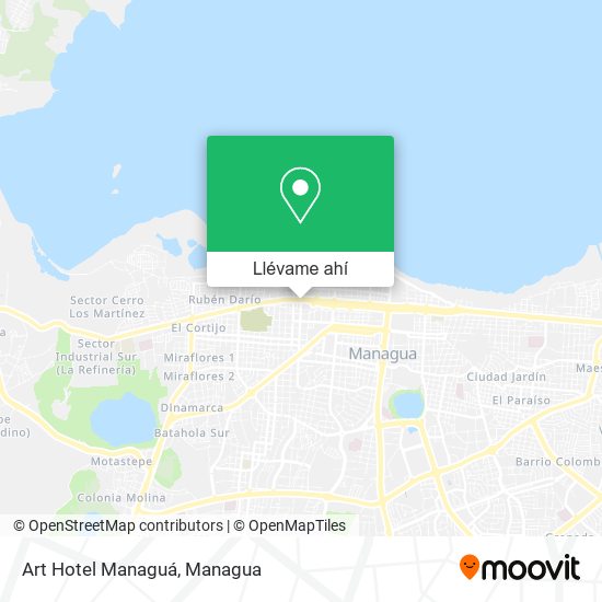 Mapa de Art Hotel Managuá