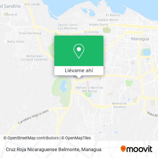 Mapa de Cruz Roja Nicaraguense Belmonte