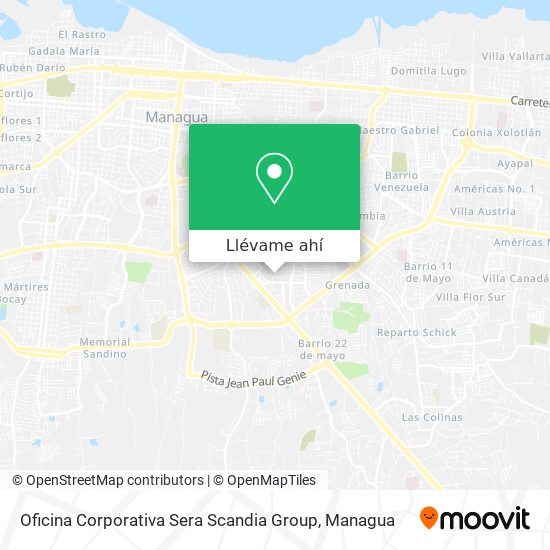 Mapa de Oficina Corporativa Sera Scandia Group