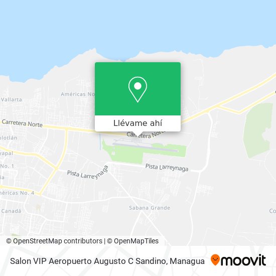 Mapa de Salon VIP Aeropuerto Augusto C Sandino