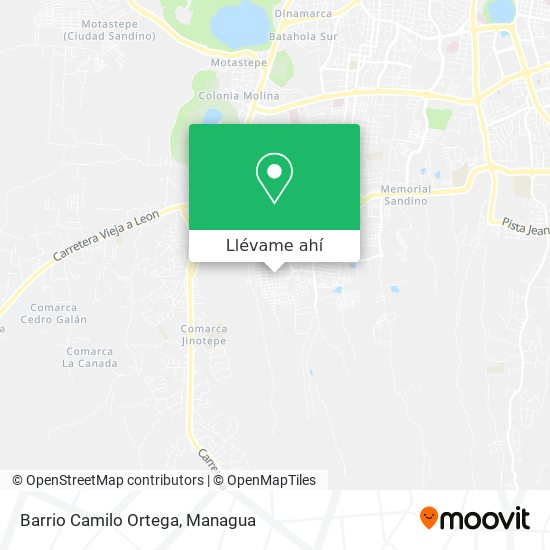 Mapa de Barrio Camilo Ortega