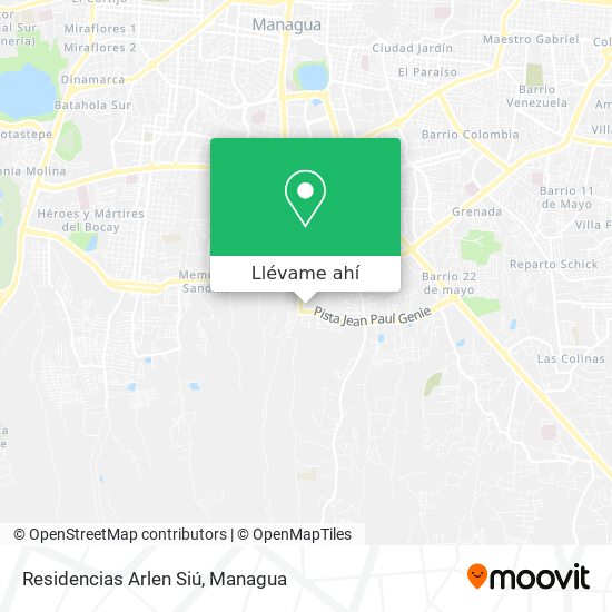 Mapa de Residencias Arlen Siú