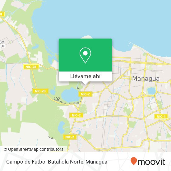 Mapa de Campo de Fútbol Batahola Norte