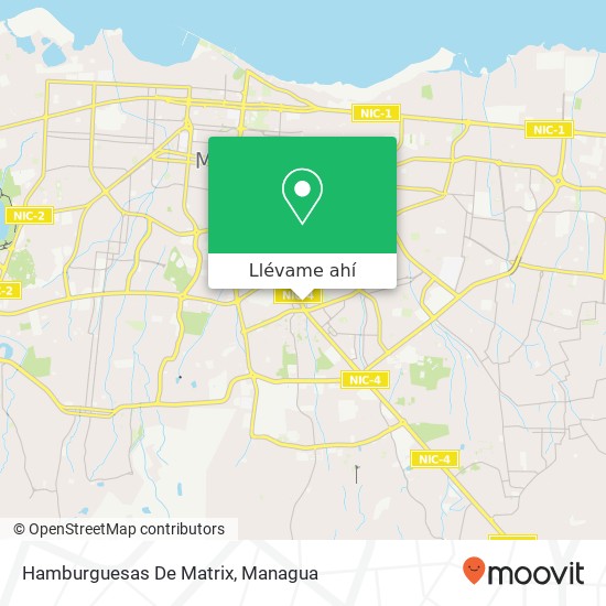 Mapa de Hamburguesas De Matrix