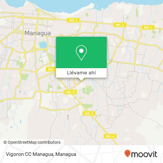 Mapa de Vigoron CC Managua