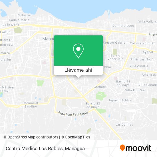 Mapa de Centro Médico Los Robles