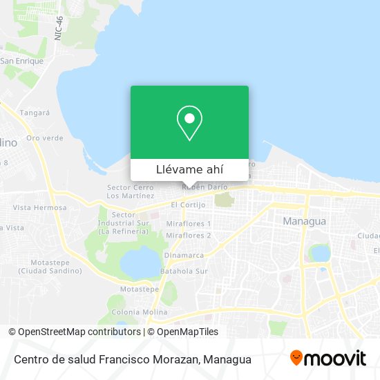 Mapa de Centro de salud Francisco Morazan