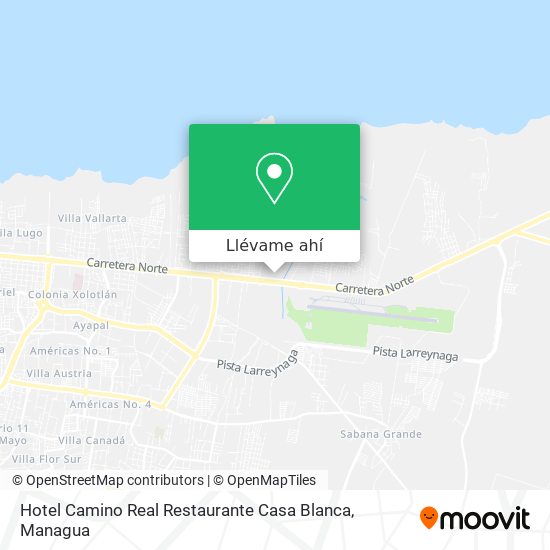 Mapa de Hotel Camino Real  Restaurante Casa Blanca