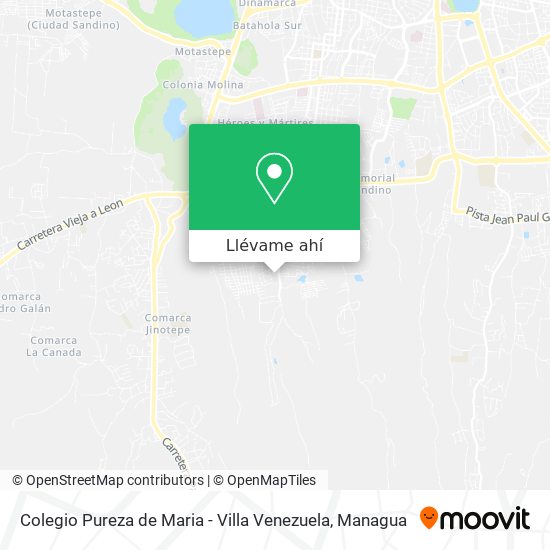 Mapa de Colegio Pureza de Maria - Villa Venezuela