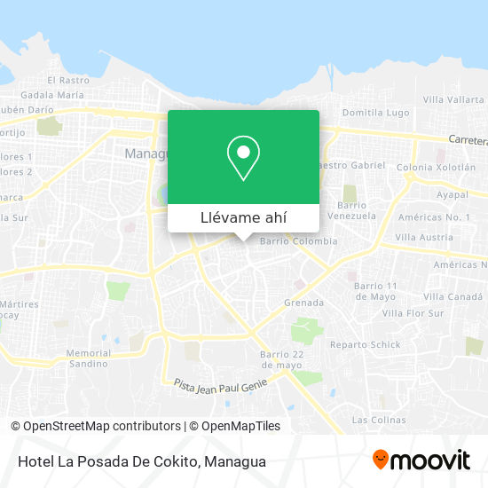 Mapa de Hotel La Posada De Cokito