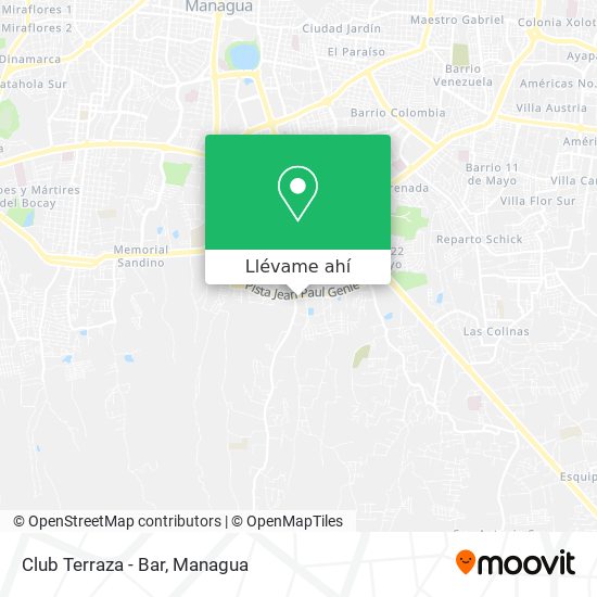 Mapa de Club Terraza - Bar
