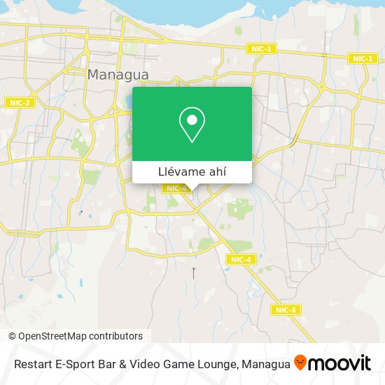 Mapa de Restart E-Sport Bar & Video Game Lounge