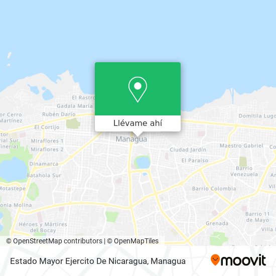 Mapa de Estado Mayor Ejercito De Nicaragua