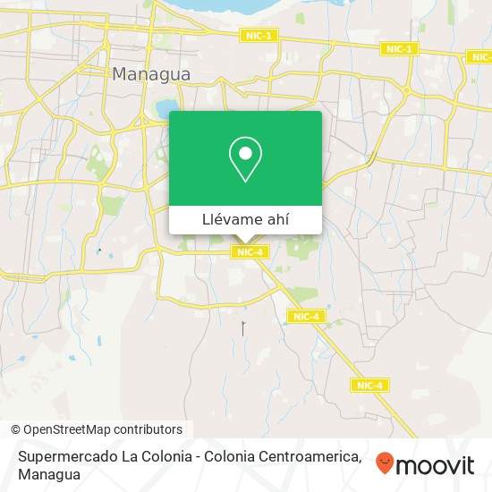 Mapa de Supermercado La Colonia - Colonia Centroamerica