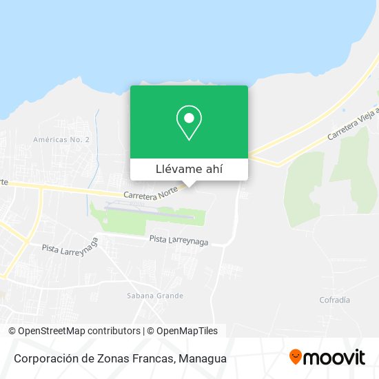 Mapa de Corporación de Zonas Francas