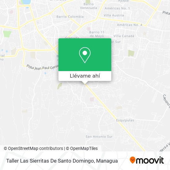 Mapa de Taller Las Sierritas De Santo Domingo