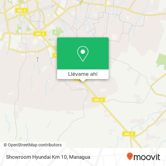 Mapa de Showroom Hyundai Km 10