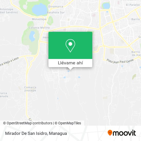 Mapa de Mirador De San Isidro