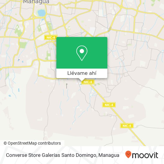 Mapa de Converse Store Galerías Santo Domingo