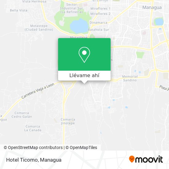 Mapa de Hotel Ticomo