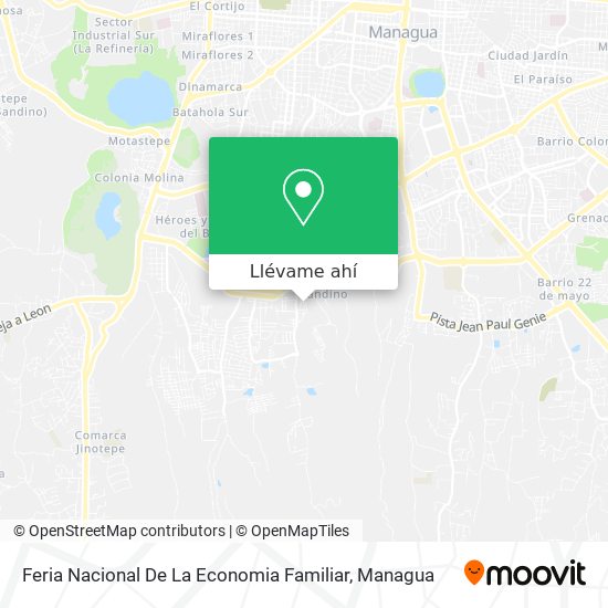 Mapa de Feria Nacional De La Economia Familiar
