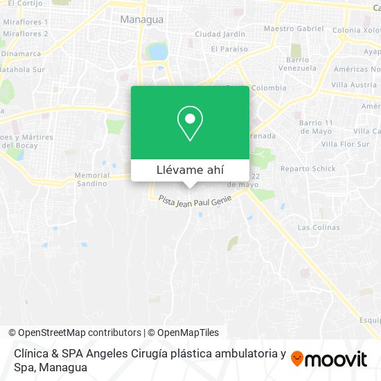 Mapa de Clínica & SPA Angeles Cirugía plástica ambulatoria y Spa